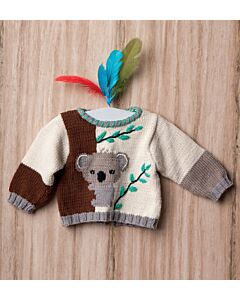 Breipakket baby trui met een koala