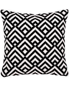 Collection d'Art kussen borduurpakket zwart wit 5276 voorbedrukt