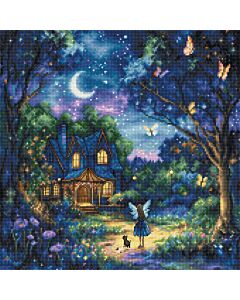 Letistitch borduurpakket magische tuin L9942 telpatroon