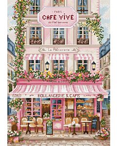 Letistitch borduurpakket boulangerie café L9988 telpatroon