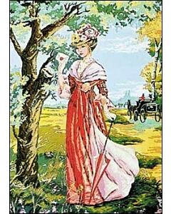 Voorbedrukte stramien La lettre - de brief om te borduren Seg de Paris 929.114