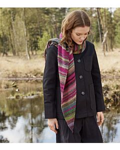 Lana Grossa asymmetrische stola breien van Ecopuno en Colorissimo (DC9,M17)