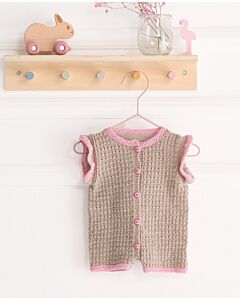 Lana Grossa baby kruippakje breien van Cool Wool Baby (IE5,M39)