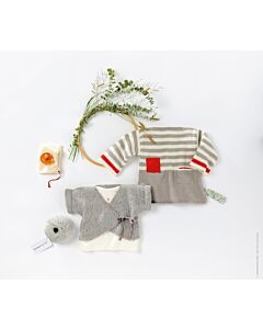 Lana Grossa baby omslagvest breien van Cool Wool baby Print punto incl. Infanti Edition