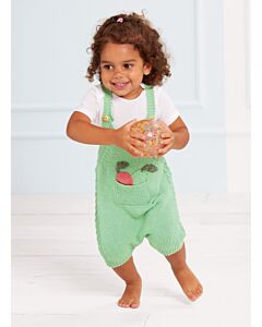 Lana Grossa baby tuinbroekje met kabel maken van Elastico (IE5,M31)