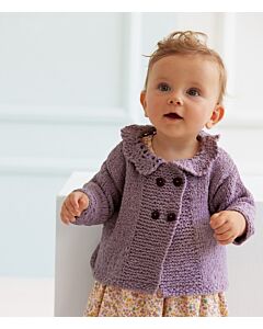 Lana Grossa baby vestje breien en haken van Riccio (IE5,M8)