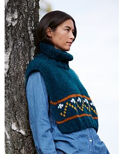 Lana Grossa cape met kraag breien van Ecopuno Chunky (Ac22, m6)