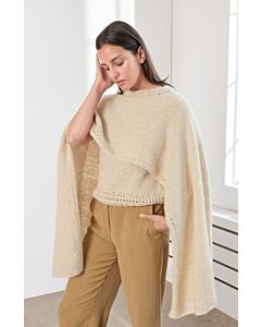 Lana Grossa cape breien van Natural Alpaca Pelo (Filati 66, m51)