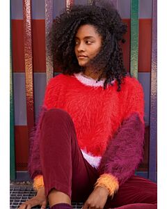 Lana Grossa colorblock trui breien van Basta (F70,M53)