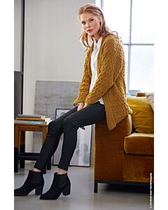 Lana Grossa Cool Wool Big vest in ajourpatroon breien