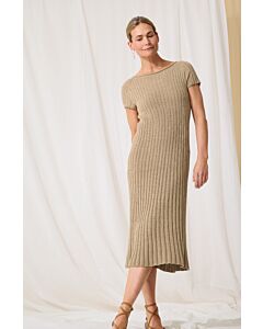 Lana Grossa dames jurk top-down breien van Landlust Sommerseide (C28,M27)