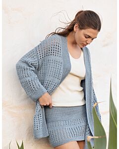 Lana Grossa dames rok in ajourpatroon breien van Campo (F69,M29)