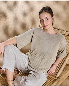 Lana Grossa dames shirt breien van Solo Lino (C30,M28)