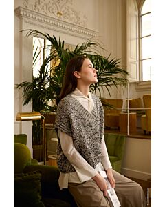 Lana Grossa dames slipover breien van Alta Moda Cashmere 16, Cosmo en Setasuri (N1,M34)