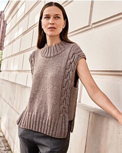 Lana Grossa dames spencer met kabel breien van New Classic (C27,M26)