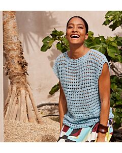 Lana Grossa dames top-down top haken van Ella (F71,M31)