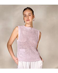 Lana Grossa dames top met zakje haken van Landlust Sommerseide (C30,M7)