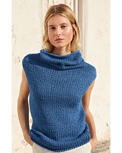 Lana Grossa dames topje met rolkraag breien van About Berlin Bulky uit Filati Nr.59