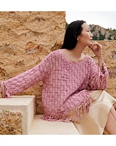 Lana Grossa dames trui met franjes breien van Ecco (F63, M7)