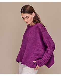 Lana Grossa dames trui met wijde mouwen breien van Cool Merino (LB17, M2)