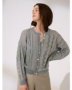 Lana Grossa dames vest breien van Diversa (C28,M25)