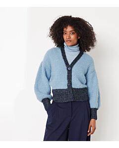 Lana Grossa dames vest breien van Lucida en Royal Alpaca (F70,M33)