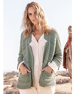 Lana Grossa dames vest breien van Organico incl. Linea Pura 20