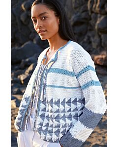 Lana Grossa dames vest haken van Tessera (F71,M45)