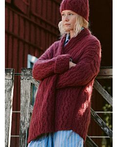 Lana Grossa dames vest met kabels breien van Mohair di Gio (NK5,M9)