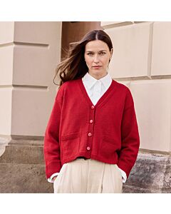 Lana Grossa dames vest met v-hals breien van Cool Wool (C27,m25)