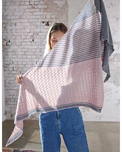 Lana Grossa doek met kabels en strepen breien van Ecopuno (Beloved Knits, m6)