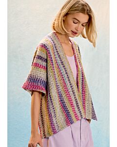 Lana Grossa dwars gehaakt vest van Gomitolo California g17,m34