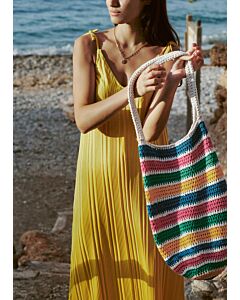 Lana Grossa gestreepte tas haken van Organico (LP15, M20)