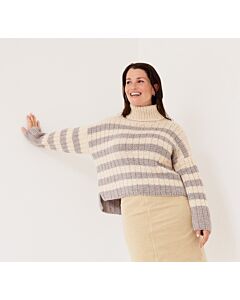 Lana Grossa gestreepte trui breien van New Classic en Setasuri (C27,M29)