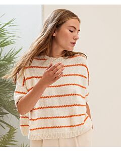 Lana Grossa gestreepte trui breien van Summer Softness (LB18,M1)