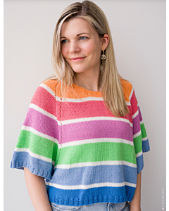 Lana Grossa Glamcot kleurrijke trui breien