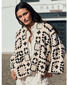 Lana Grossa granny squares vest haken van Campo h8,m6