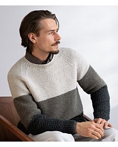 Lana Grossa heren trui breien van Landlust Naturwolle cl29,m56