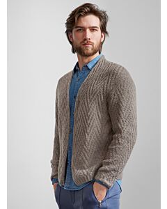 Lana Grossa heren vest breien van Cashmere 16 fine M47