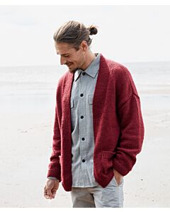 Lana Grossa heren vest breien van Cool Merino Big (C27,M54)