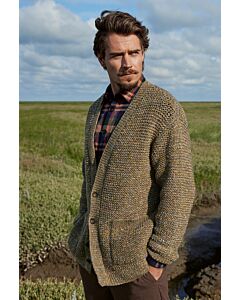 Lana Grossa herenvest breien van Cool Merino Print (LG men 9, m9)