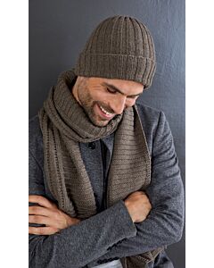 Lana Grossa herenmuts breien van Cool Wool Big Mélange (m6)