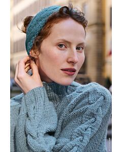 Lana Grossa hoofdband met kabel breien van Alta Moda Cashmere 16 (N1,M14)