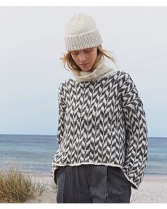 Lana Grossa jacquard trui breien van Natural Alpaca Pelo NK2,m8