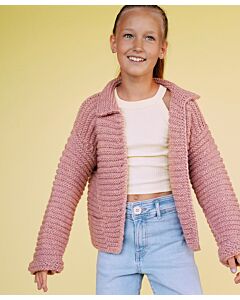 Lana Grossa kinder vest breien van Cool Merino BIg (Kids 13, m14) | C.R. Couture