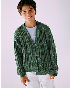 Lana Grossa kinder vest breien van Cool Merino Print (Kids 13, m2) | C.R. Couture