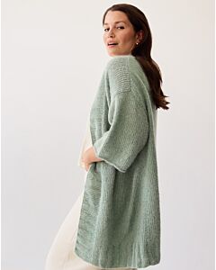 Lana Grossa lang dames vest breien van Setasuri (C27,M42)