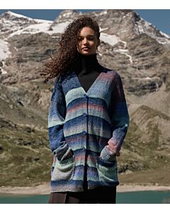 Lana Grossa lang vest breien van Gomitolo Fumo (G16, m14)