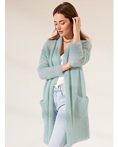 Lana Grossa lang vest breien van Silkhair (F63, M22)