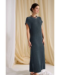 Lana Grossa lange jurk breien van Elastico (C28,M22)